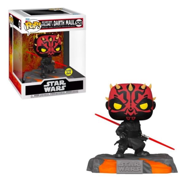 POP figure Star Wars Red Saber Series Darth Maul #520 (Exclusive) (GITD)