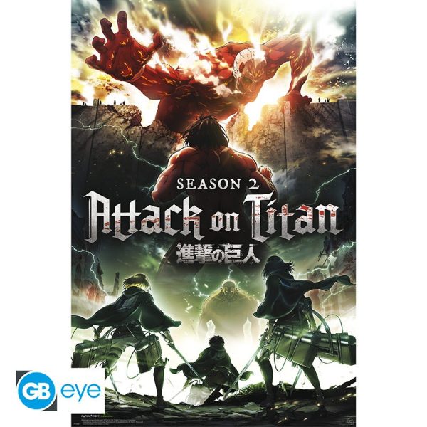 ATTACK ON TITAN - Poster Maxi 91.5x61 - Key Art S2