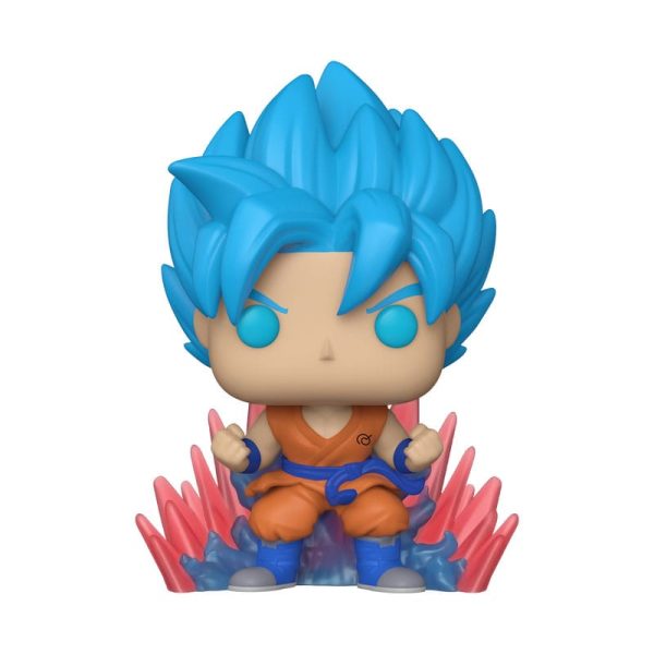 POP figure Dragon Ball Super SSGSS Goku (Kaio-Ken times Twenty) #1256 (Exclusive) (GITD) - Image 2