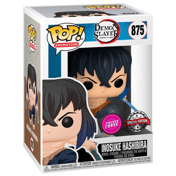 POP figure Demon Slayer Inosuke Hashibira #875 (Exclusive) (Flocked Chase)