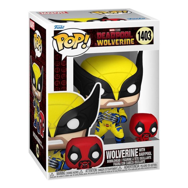 POP figure Deadpool and Wolverine Wolverine with Babypool #1403