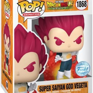POP figure Dragon Ball Super Broly Movie Super Saiyan God Vegeta #1868 (Exclusive)