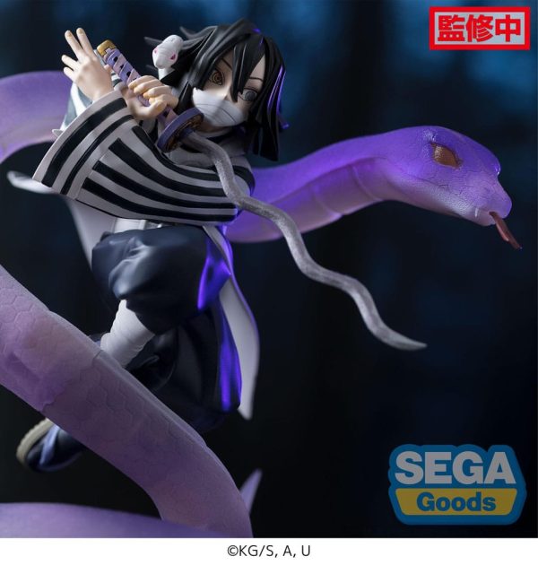 Sega Goods - Demon Slayer Xross Link Anime PVC Statue Obanai Iguro Hashira Training Arc 14 cm - Image 3