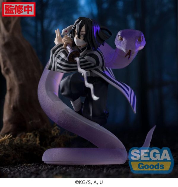 Sega Goods - Demon Slayer Xross Link Anime PVC Statue Obanai Iguro Hashira Training Arc 14 cm